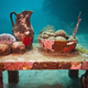 Illustration for article titled The Astonishing Treasures of Underwater Art Galleries